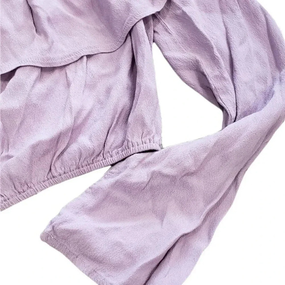 Silence + Noise Purple Off Shoulder Crop Top M - Picture 3 of 5